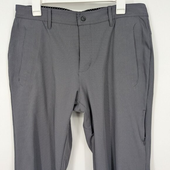Lululemon Commute Trouser Pants Men Size 36 X 32 Pinstriped Vented Golf Office - Picture 3 of 14